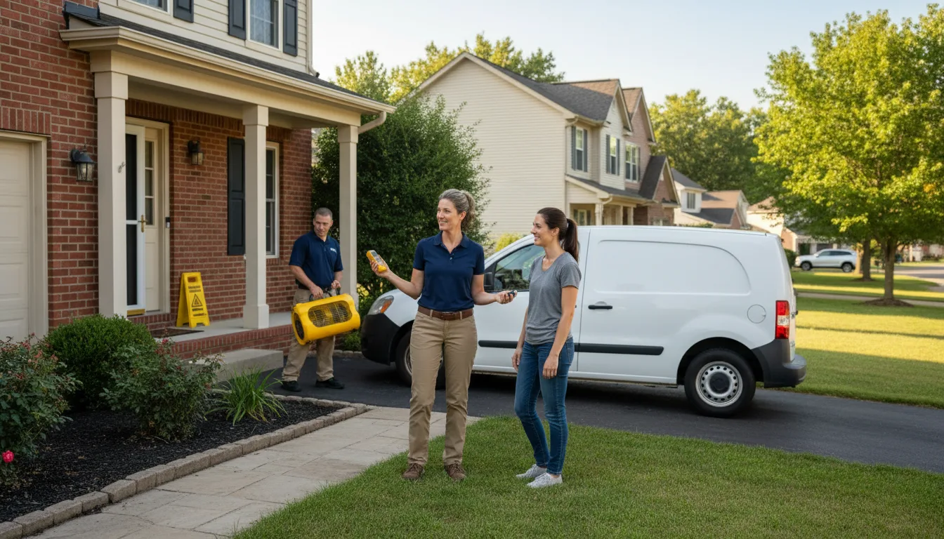 Residential water damage restoration in White Oak, MD